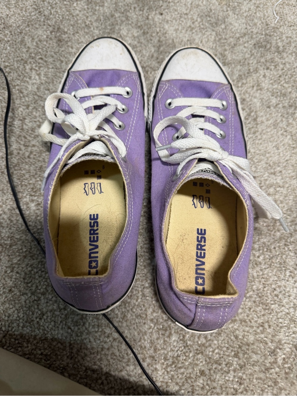 Converse Low Top Sneakers Lavender Canvas - Picture 4 of 4